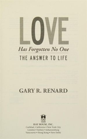 Love Has Forgotten No One, the cover